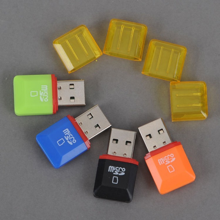 Usb 20 Professional Micro Sd Tf T Flash Card Readerwriter 4 Color