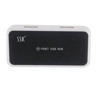 SSK SHU008 4-Port USB Hub High Speed HUB USB-Black