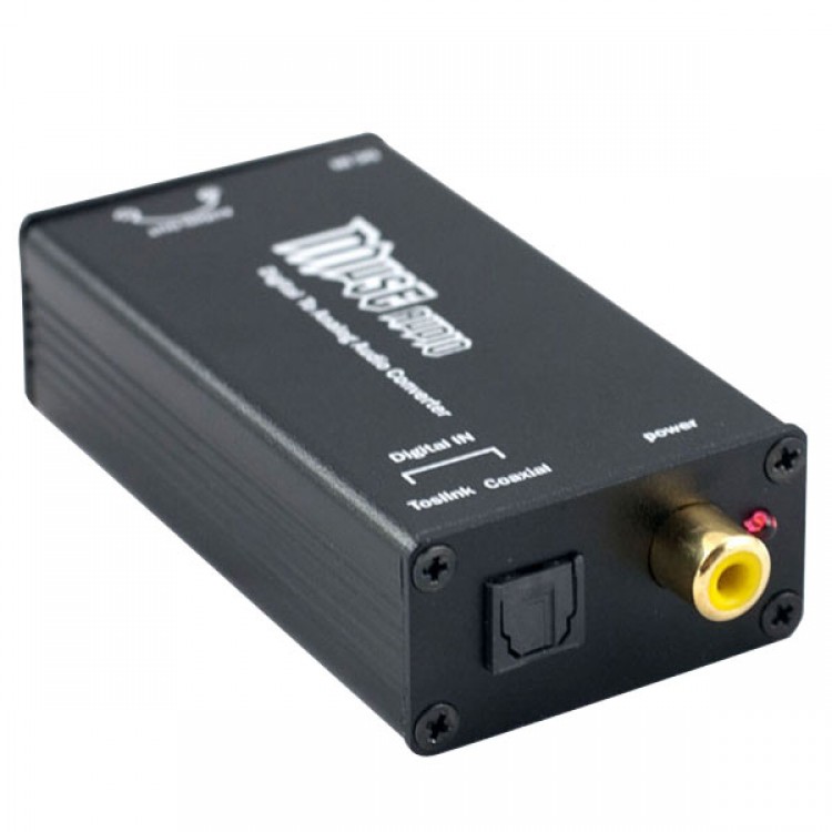 MUSE 24Bit/192Khz Digital Optical Coaxial to Analog RCA Audio Converter ...