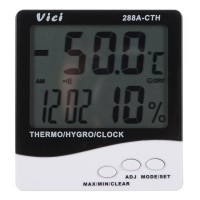 288A-CTH Digital Thermo-Hygrometer Indoor Humidity Thermometer with Calendar and Clock