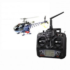 Walkera 3-axis Flybarless 4F200LM RC Helicopter Blue with DEVO10 DEVO-10 Radio Transmitter