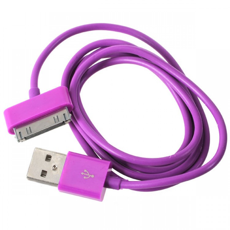 1M Length USB Cable Cord for Apple iPhone 4 4s iPod-Purple - Free ...