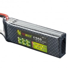 High Power LION 11.1V 1300mAh 25C Rechargeable Polymer Lithium Battery