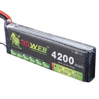 High Power LION 7.4V 4200MAH 25C Rechargeable Polymer Lithium Battery