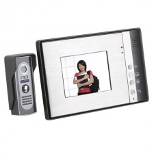 7" Color TFT LCD 4-Line Video Door Phone One Indoor Unit with One Outdoor Unit