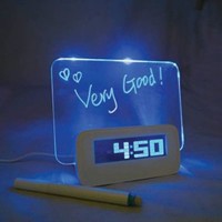 High Star Plastic Frame Glowing LED Message Writing Board with Alarm