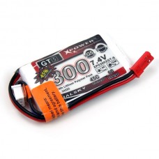 Dualsky XP03002GT-S 300mAh LiPo Battery Pack 2S1P 7.4V 45C/6C