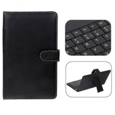 USB 2.0 Spanish Keyboard Leather Case with Stylus for 7 inch Tablet PC-Spanish