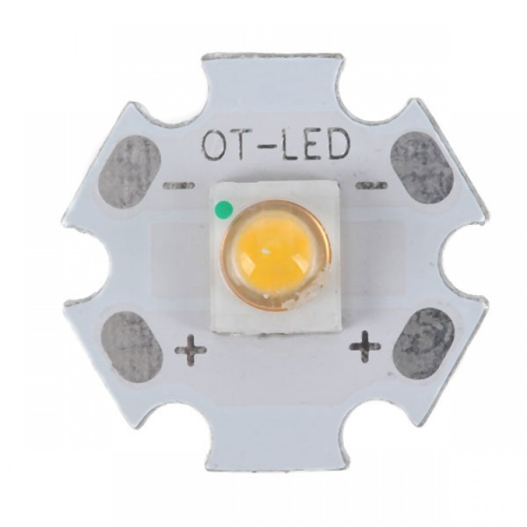 1W SEMI LED Emitter Light with 20mm Alumnium Based Board-Warm White ...