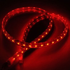 5M SMD 5050 300 LED Flexible LED Strip Lamp 220VAC Waterproof with Plug- Red