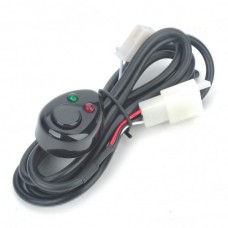 Universal Wired Remote Control Switch for Car LED Lamp - Black (DC 12V/140cm-Cable)