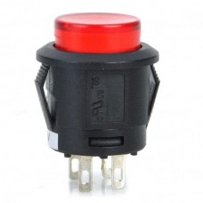 Car Push Button Switch with Red LED Indicator 12V  Vehicle DIY