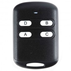 4 Channel Universal Long Distance Wireless 4 Keys ABS Remote Controller Black