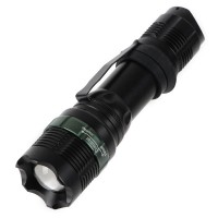 Gree LED Flashlight Torch Focus Adajustable with Dimmer & Clip 3xAAA Waterproof