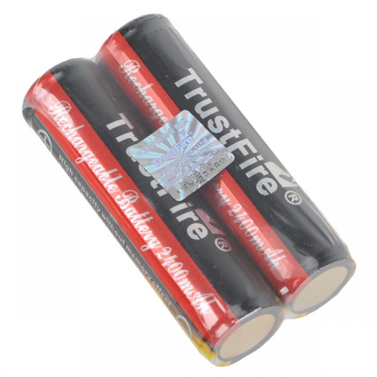 2PCS TrustFire 18650 2400mAh 3.7V Rechargeable Li-ion Battery - Free ...