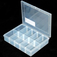 Transparent 10 Slots Storage Box Tool Kit Case Miyo Detachable Multi-function Box