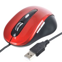 MC Saite  Optical Mouse For Computer and Laptop Notebook Red