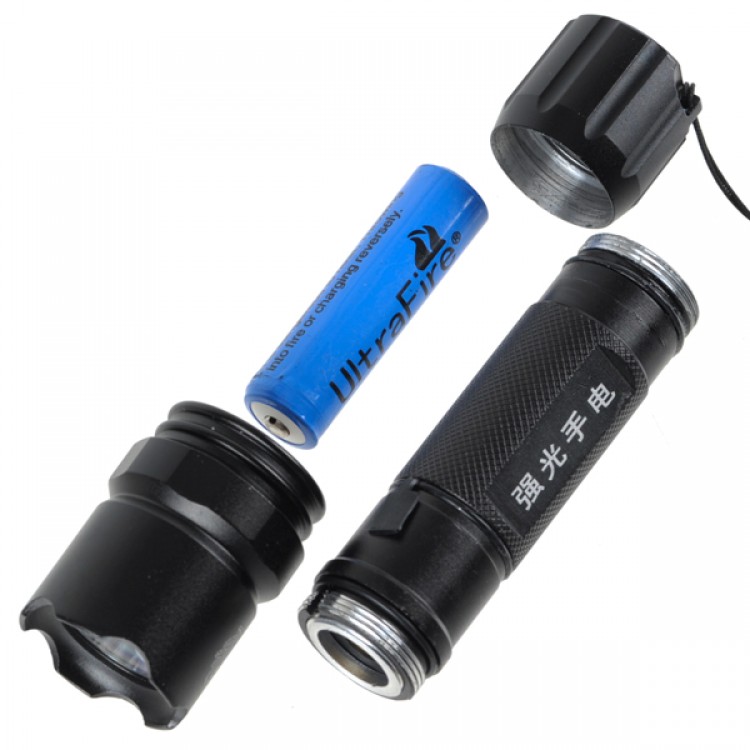 Power Style LED 180 Lumen Rechargeable Flashlight Torch w/ Charger ...