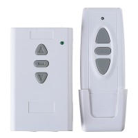 3-Way 3CH ON-OFF Wireless RF Wall Switch w/ Remote Control