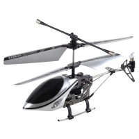 Apple iPhone iPod iPad IR Controlled 3CH R/C I-Helicopter with Gyroscope Silver Black 170