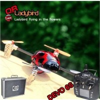 Walkera QR Ladybird with DEVO 6S RC quadrocopter 6-axis 2.4GHz RTF  (Include Aluminium case)