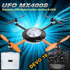 Walkera New UFO MX400S with DEVO 10 6-Axis Gyro Quadcopter RTF with Aluminum Case 2.4Ghz (Upgraded Version of MX400)