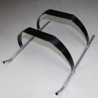 3K Twill Carbon Fiber Landing Skid Gear Stand for FPV Helicopter 180mm Height