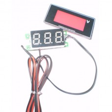 1.2" LCD Digital Thermometer + Voltmeter Voltage Meter for Vehicle Car
