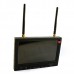 5.8GHz Wireless FPV 7"TFT LCD Diversity Receiver Monitor w Sunhood Antenna RC701 for Photography