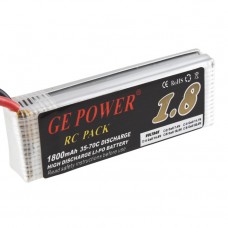 GE POWER 1800mAh 35-70C High Discharge Rechargeable Lithium Polymer Battery