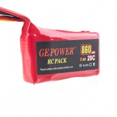 Lipos Battery RC Pack 860mAh 7.4V 20C