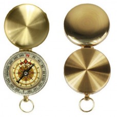 Classical Solid Brass Pocket Compass For Outdoor Sports Camping & Hiking
