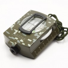 Pocket Military Style Optical Sighting Metal Compass Camouflage Color 