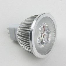 Mr16 3W LED Spot Light Bulbs Lamp Cool White LED Light AC/DC 12V 270lm 6000k Silver Shell