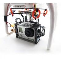 Gopro 3 Carbon fiber Brushless Camera Gimbal Direct Drive FPV Camera Mount Multicopter Photography