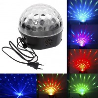 Sound Control Disco DJ Stage Lighting Digital LED RGB Crystal Ball Effect Light