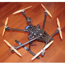 FT-680 Carbon Fiber Hexacopter Alien Spider-Type FPV Hexacopter Multicopter Frame Kit w/Landing Skid