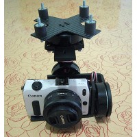 FPV 3-Axis Brushless Camera Mount Gimbal PTZ Complete Kit for EOSM DSLR Camera Aerial Photography