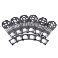 6pcs X-CAM Metal Motor Mounting Plate Fixture Set for 22mm Carbon Fiber Tube Haxacopter