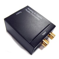 HDA-2W Analog to Digital audio converter Analog Audio Converter Adapter Black