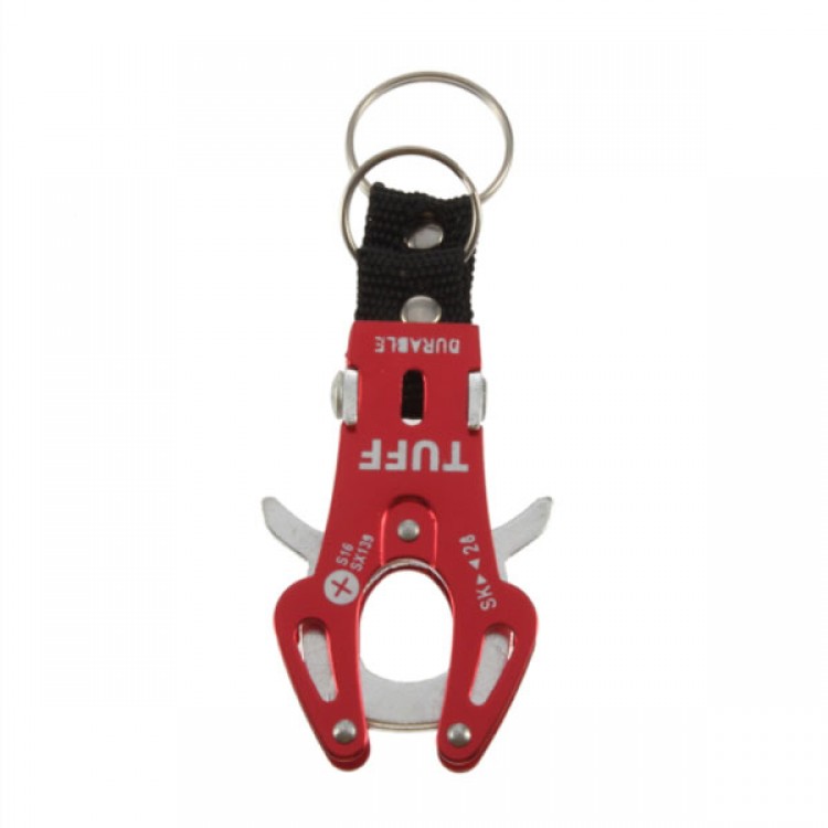 Metal Alloy Ornament Hung Mountaineering Buckle Clamper Key Ring 