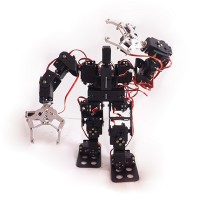 15DOF Biped Robotic Educational Robot Mount Kit +2pcs Aluminium Alloy Clamp Claw 
