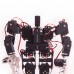 15DOF Biped Robotic Educational Robot Mount Kit + 15pcs Servos w/ 2pcs Aluminium Alloy Clamp Claw 