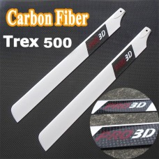 A-grade Pro 3D Carbon Fiber CFK Rotorblätter 430mm 500er Klasse T-Rex 500 