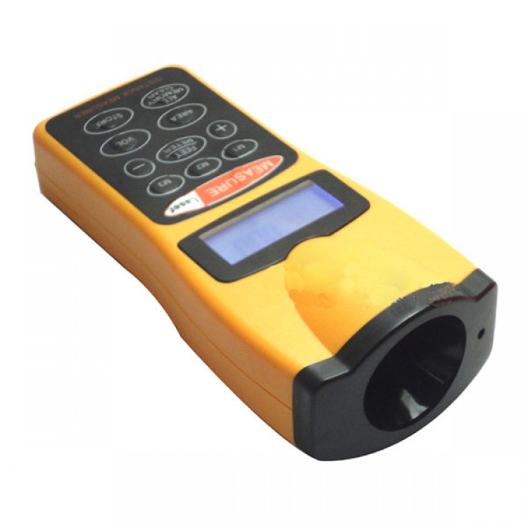 Handed CP3007 Ultrasonic Distance Measurer Laser Point LCD with