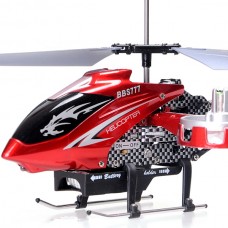 Original DFD BBS777 Shatter Resistance 3.5 Channels RC Helicopter Red Alloy Radio Metal Remote Control Helicopter HM Toy