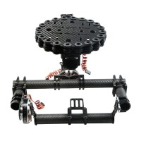 FC Model Carbon Fiber Three-axis Brushless Gimbal Camera Mount Kit w/ Ipower Motors for 5D3 FPV Aerial Photography