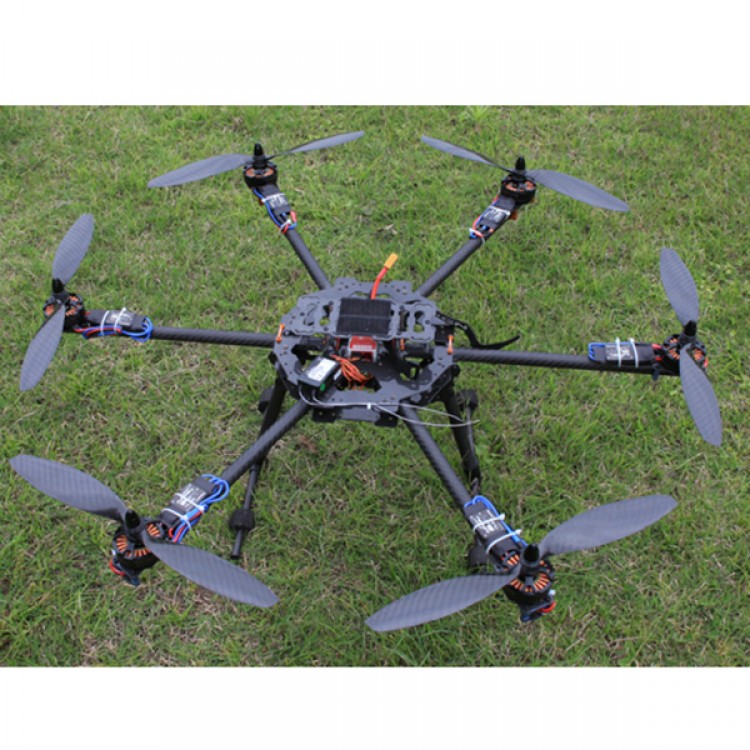 Tarot FY680 FPV Carbon Fiber Hexa-copter RTF Multicopter w/ DJI NAZA-M ...