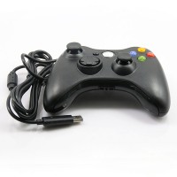 Replacement Wired Controller w/ Full Shell for Xbox 360 Joystic Xbox360 Controller - Black