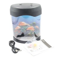 Electronic Jellyfish Aquarium Tank Healing Nightlight Creative Gift for Valentine's Day Gift Usb Gadgets for Office